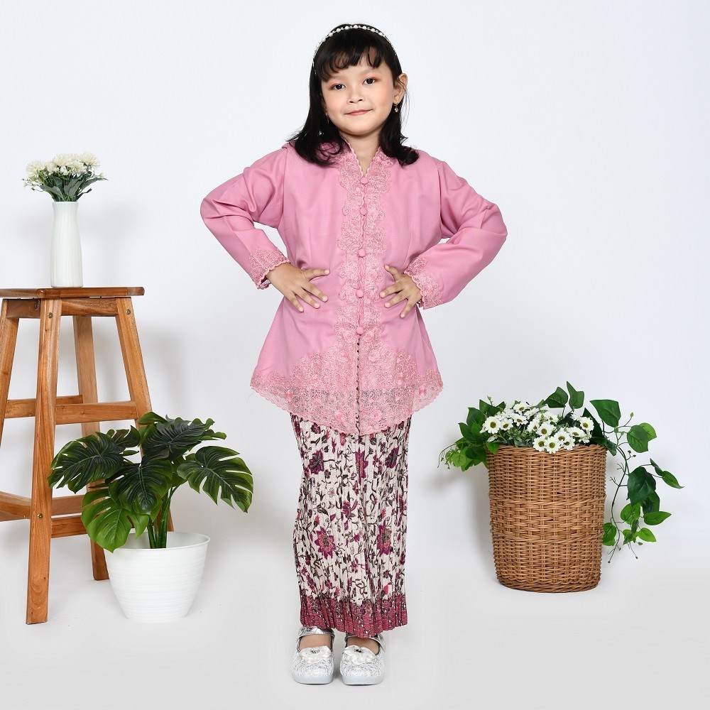 ALIBAXSTORE Setelan Kebaya encim/kebaya anak sekolah/kebaya encim anak sd/Kebaya sekolah/Kebaya seko