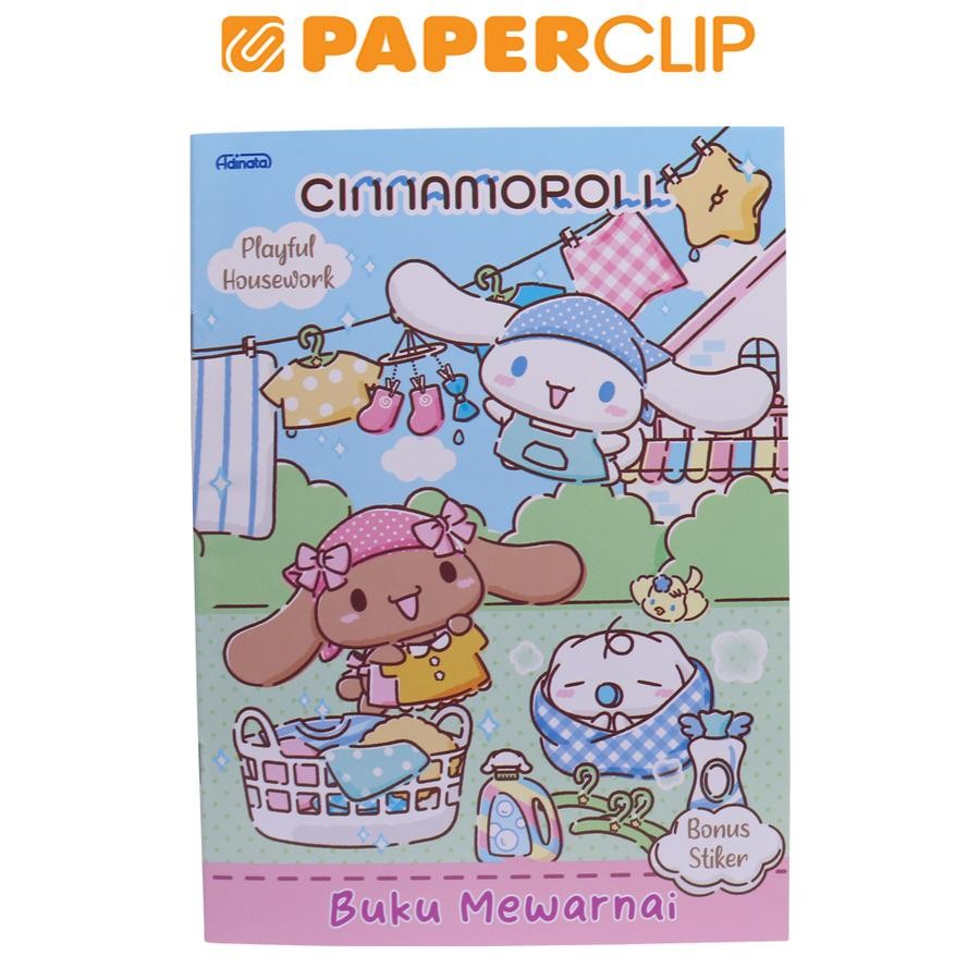 BUKU MEWARNAI / COLORING BOOK ADINATA L CINNAMOROLL