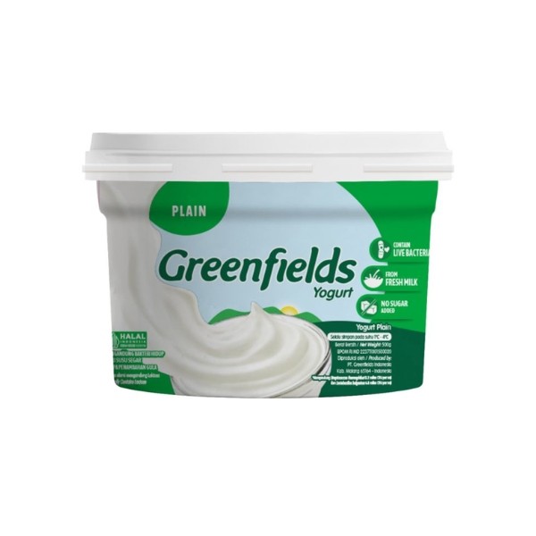 GREENFIELDS YOGURT PLAIN 500 GR