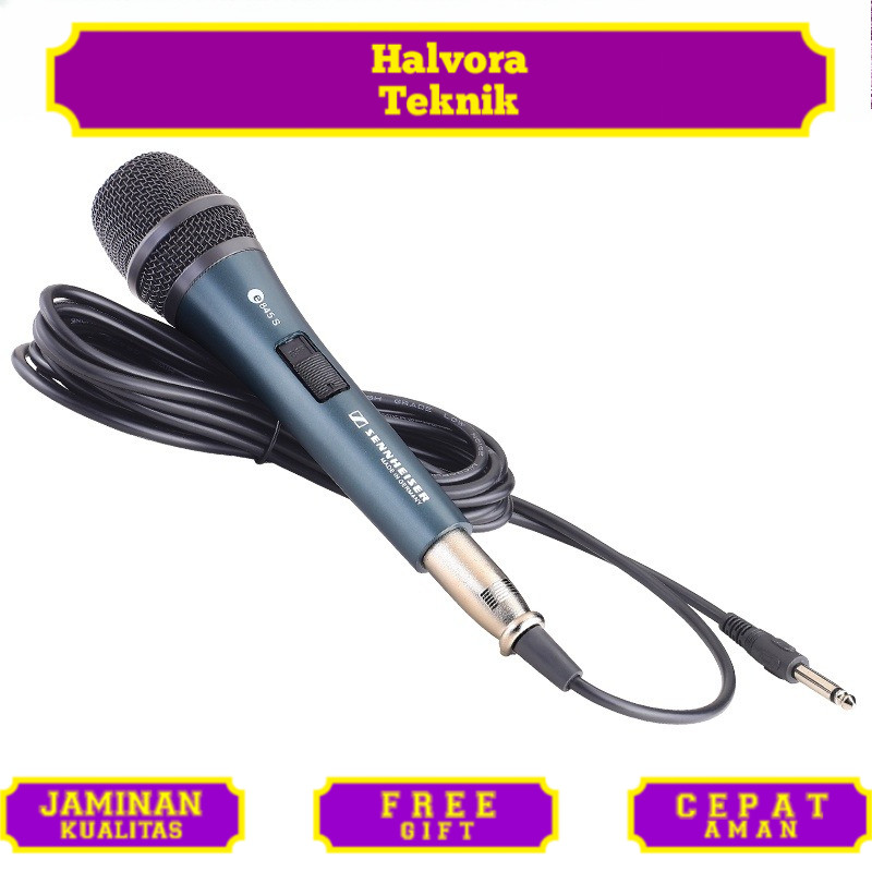 Sennheiser/original wired microphone,e845 S/e945,mic kabel,microphone kabel,mic karaoke,kabel mik,mi