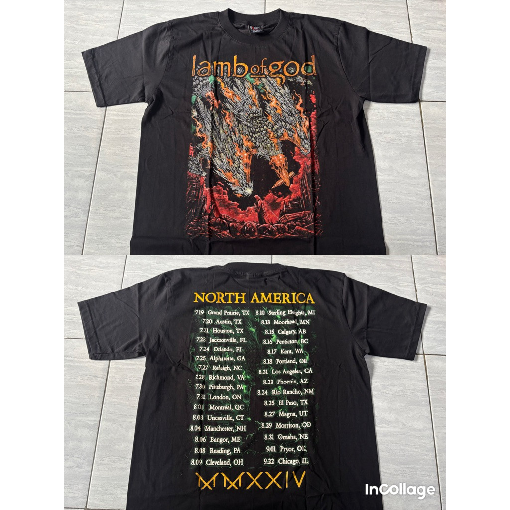 (COD) LAMB OF GOD north america tour - TSHIRT