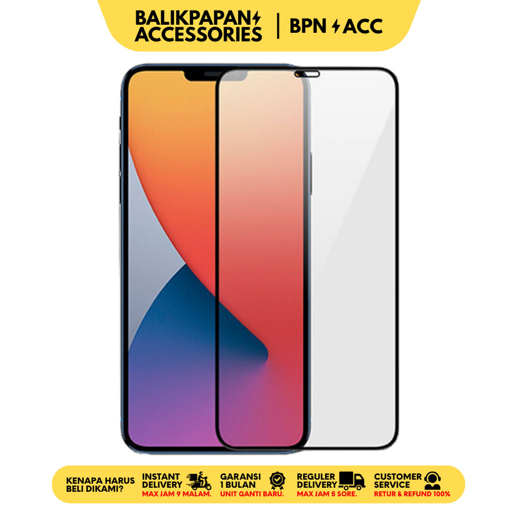 Anti Gores Tempered Glass iPhone Anti Glare Matte Anti Minyak - BALIKPAPAN ACC