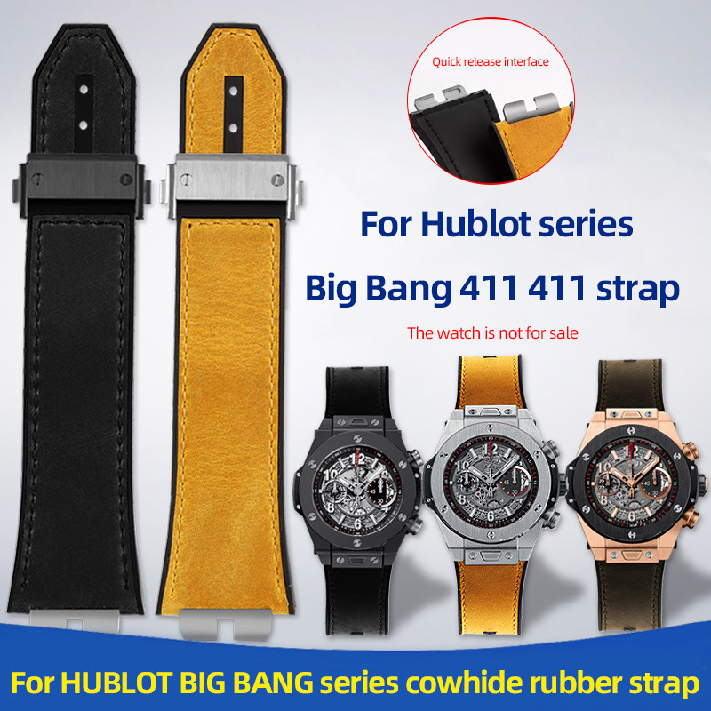 27X18mm Quick Release Strap For HUBLOT Hublot BIG BANG Series 411 421 men's Stainless Steel Metal Jo