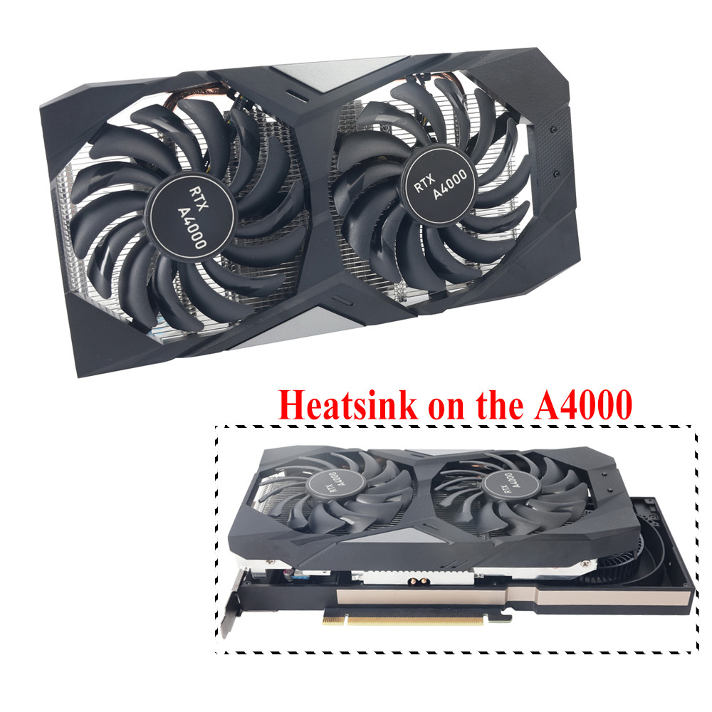 Upgraded Heatsink With Fan Replacement PNY RTX 3060 GPU For Retrofit NVIA RTX A4000 Graphics Card Co