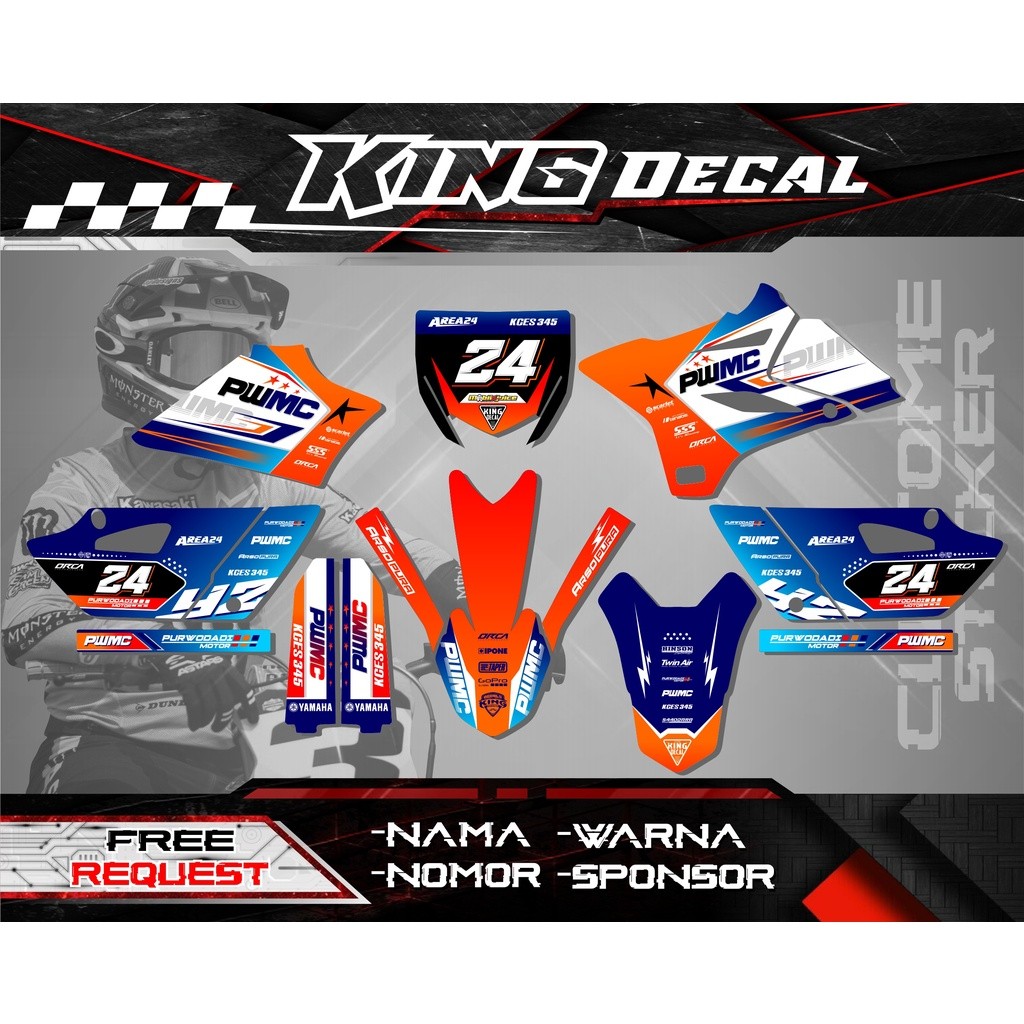 DEKAL MOTOR DECAL YZ 85 NEW FULL BODY DECAL STIKER YZ 85 DECAL STICKER YZ 85 NEW