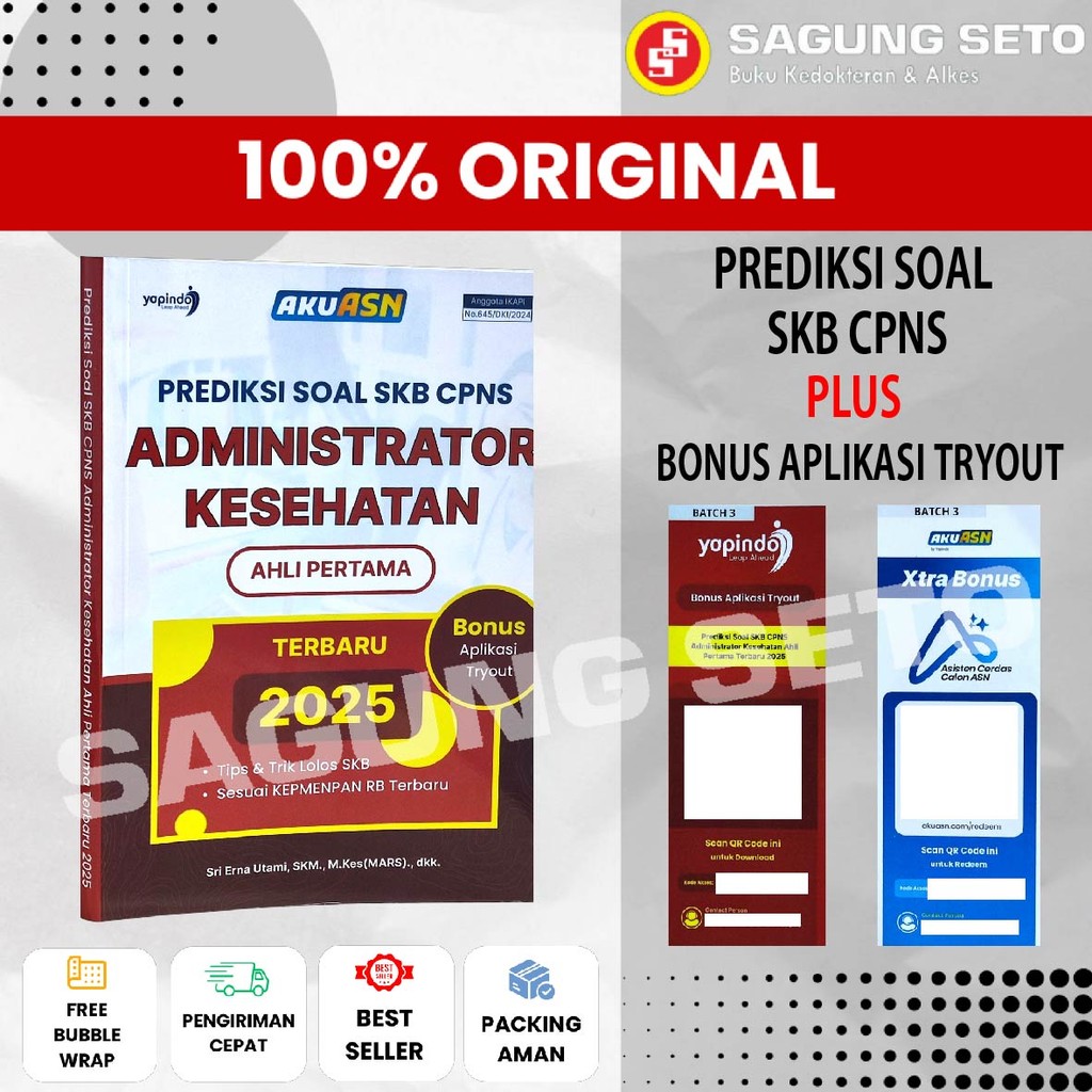 BUKU PREDIKSI SOAL SKB CPNS ADMINISTRATOR KESEHATAN AHLI PERTAMA 2025 - UTAMI
