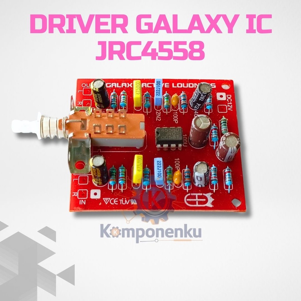 Kit Modul JRC4558 - Rangkaian Op-Amp Galaxy Siap Rakit
