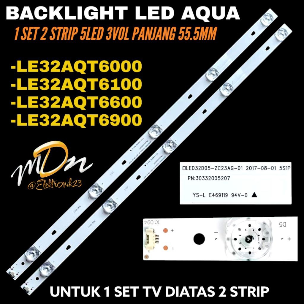 CINELUXE BACKLIGHT TV LED AQUA 32 INCH LE-32AQT6000- LE-32AQT6100- LE-32AQT6600- LE-32AQT6900 BACKLI