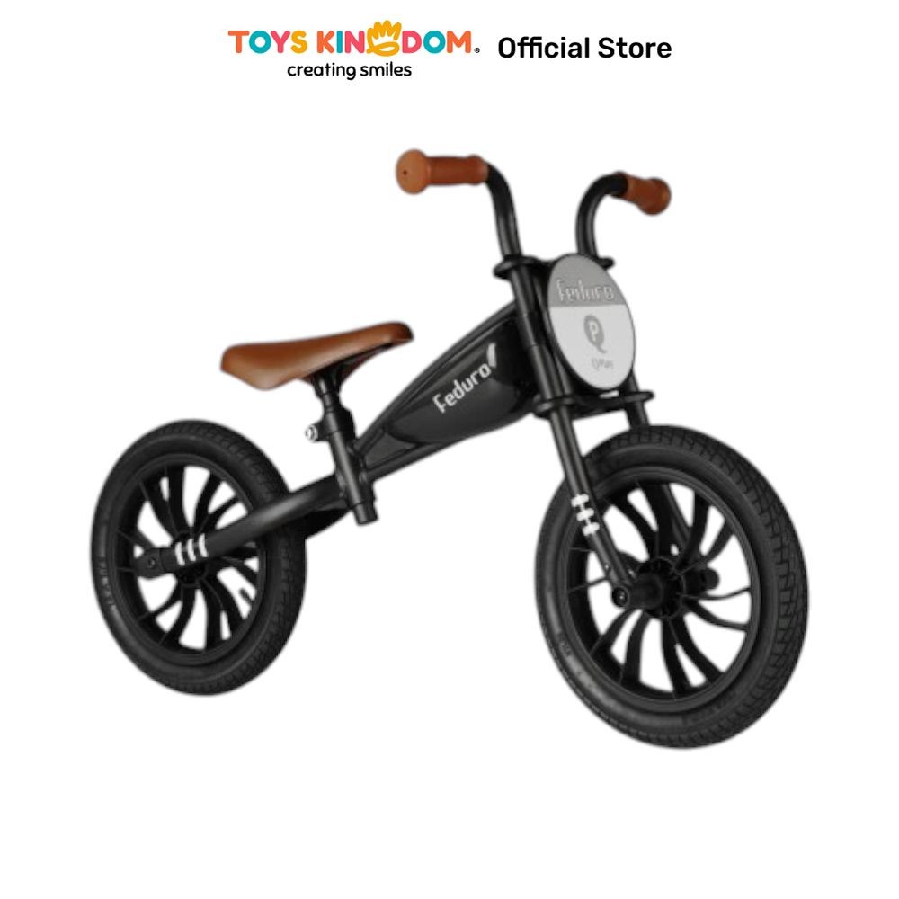 Toys Kingdom Qplay Feduro Sepeda Anak - Hitam Kids Bicycle Sepeda Roda 2 Anak Peralatan Olahraga Chi