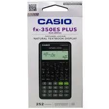 Casio FX-350ES PLUS Kalkulator 252 Fungsi, Tampilan Natural Textbook Display, Multi-Replay