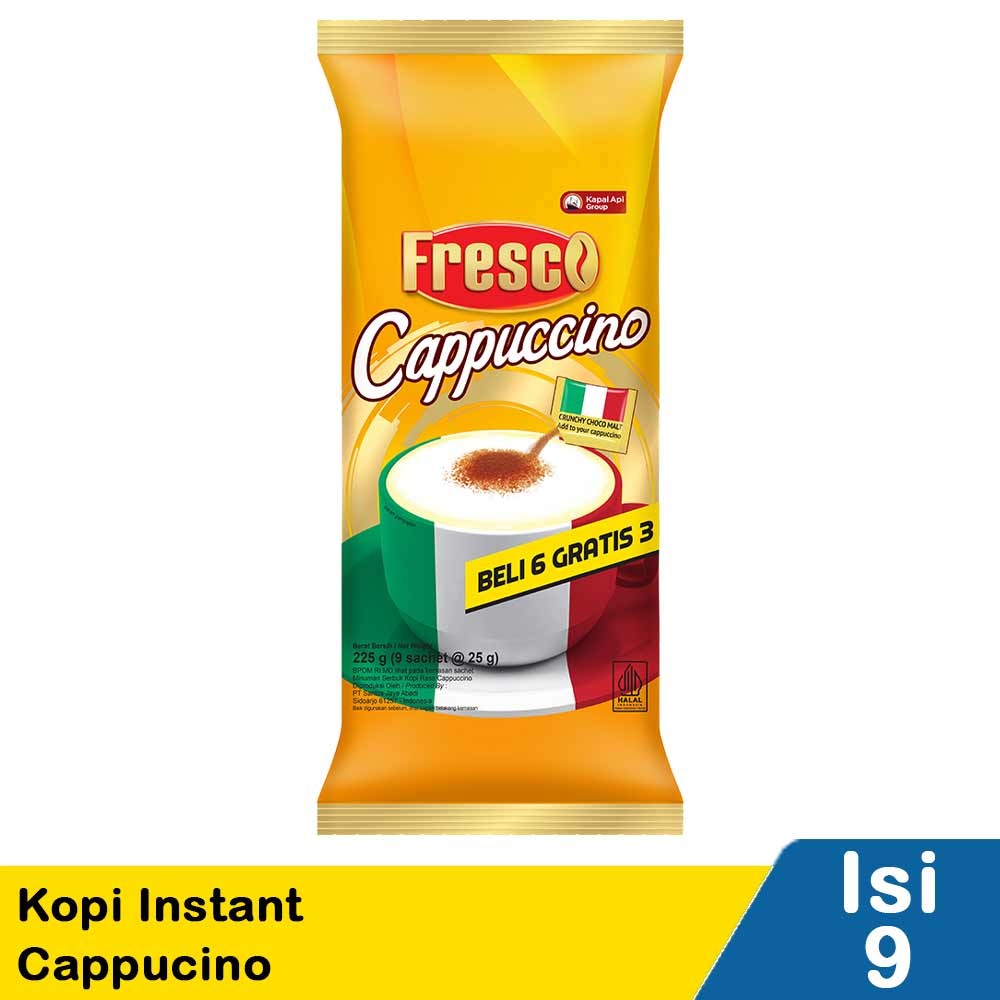 FRESCO KOPI INSTANT CAPPUCCINO  9x25g
