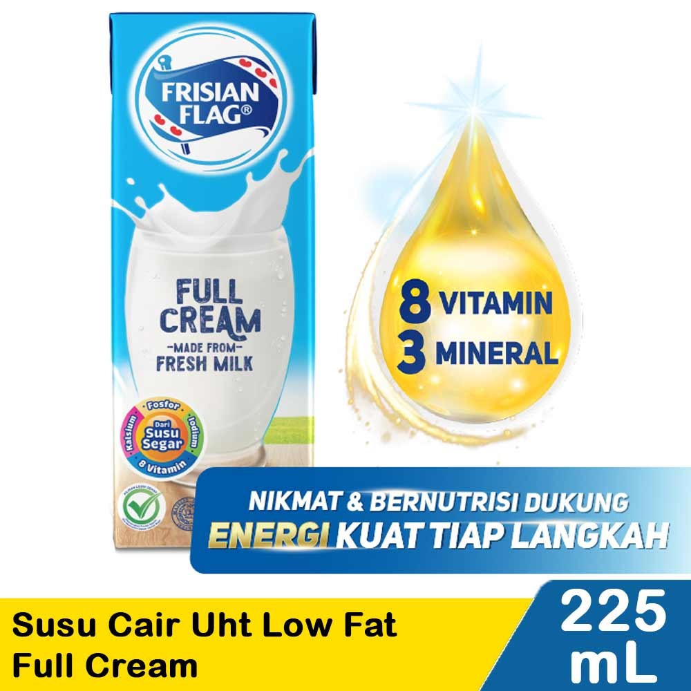 FRISIAN FLAG SUSU CAIR UHT FULL CREAM 225mL