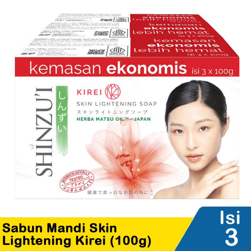 SHINZU'I SABUN MANDI SKIN LIGHTENING KIREI 3x110/100g