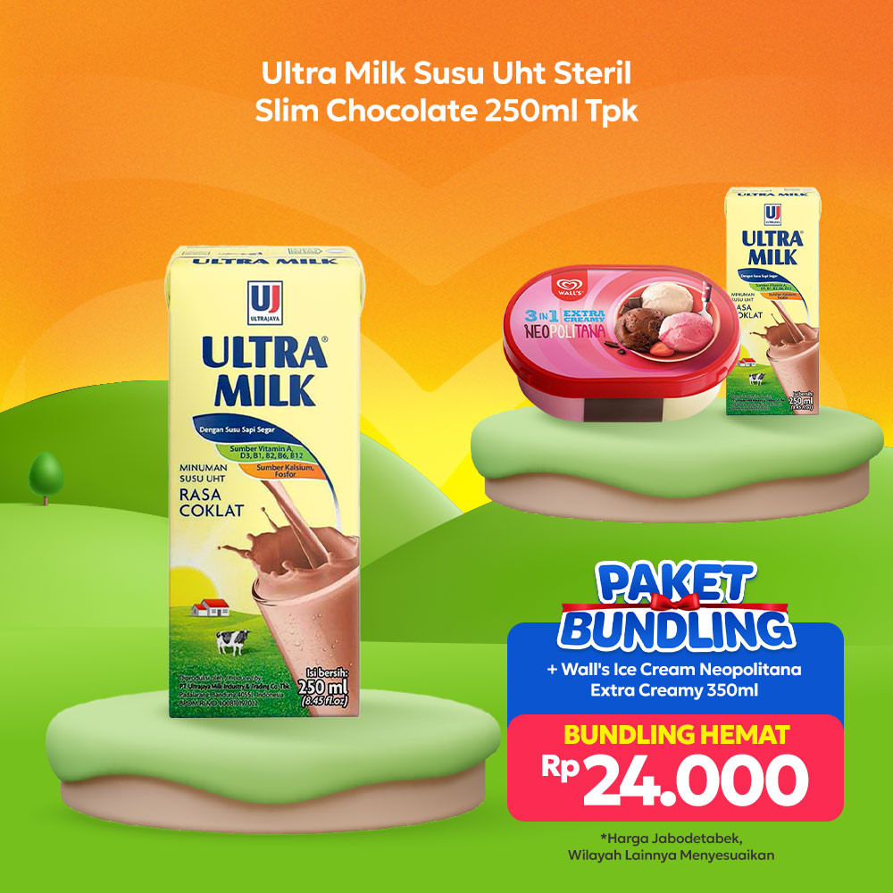 ULTRA SUSU UHT STERIL SLIM CHOCOLATE 250mL