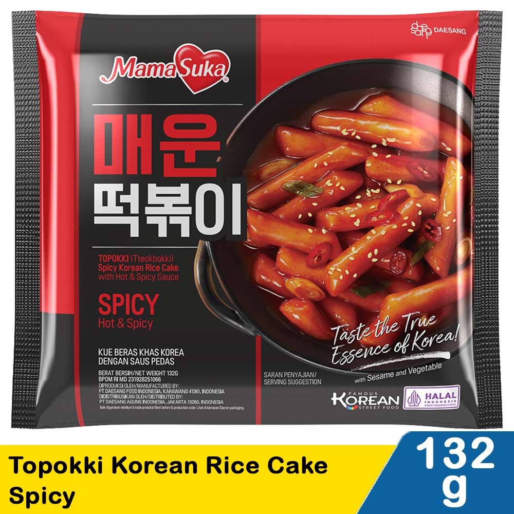 MAMASUKA TOPOKKI KOREAN RICE CAKE SPICY 134/132g