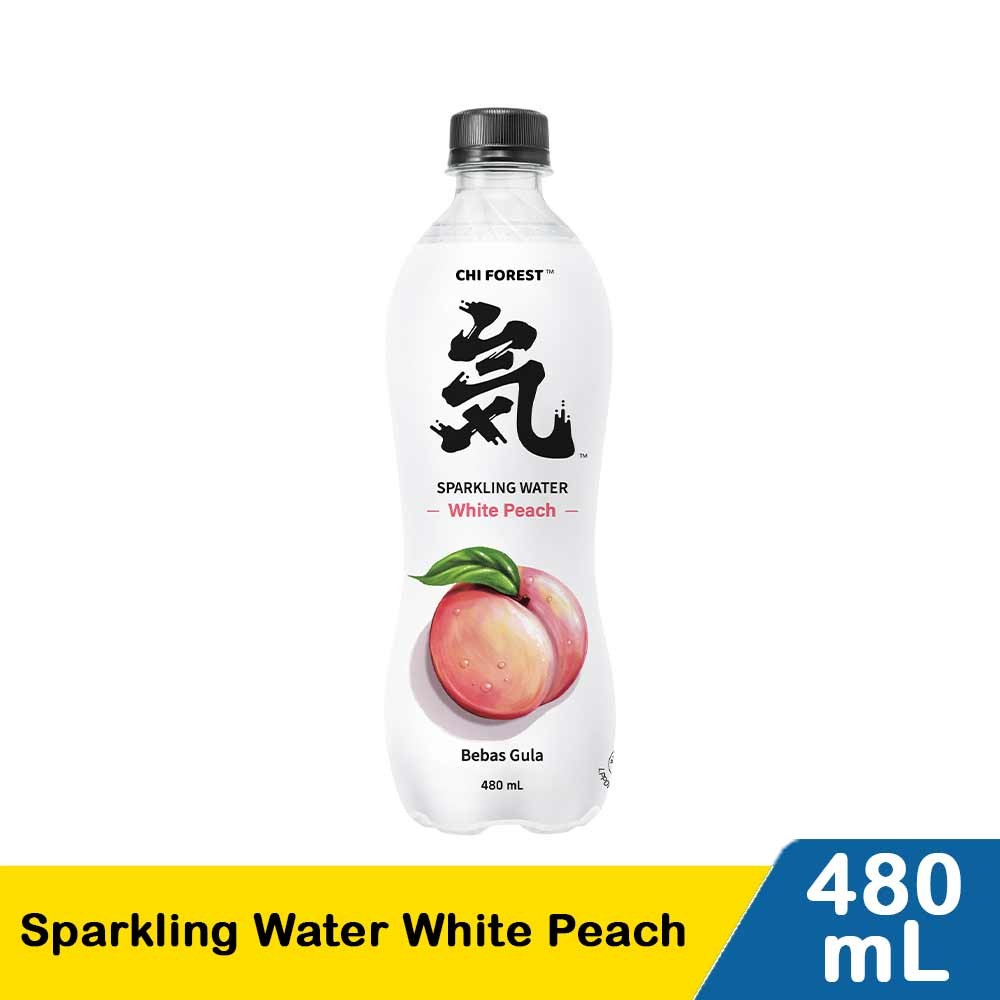 CHI FOREST SPARKLING WATER WHITE PEACH 480mL