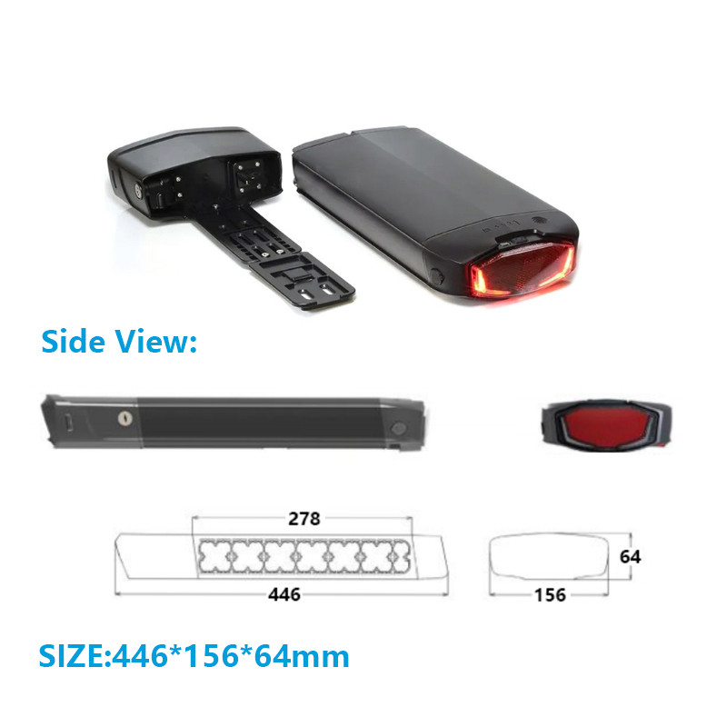 24v 36v 48v Rear Rack E-Bike lithium battery Pack 10.4Ah 13Ah 20Ah 24Ah For Phylion XH370-13J Joycub