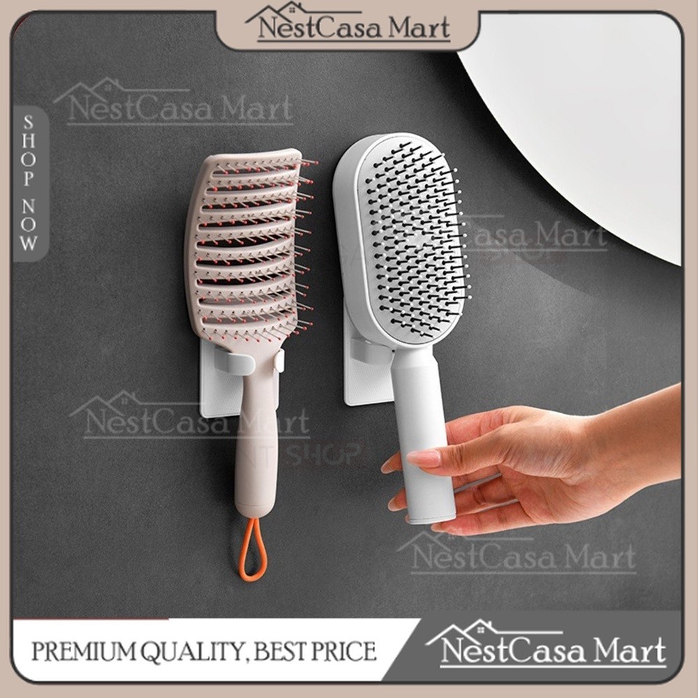 Hook Gantungan Tempat Sisir Catokan Rambut Shaver Rak Cermin Salon Kabinet Wastafel Kamar Mandi Mult