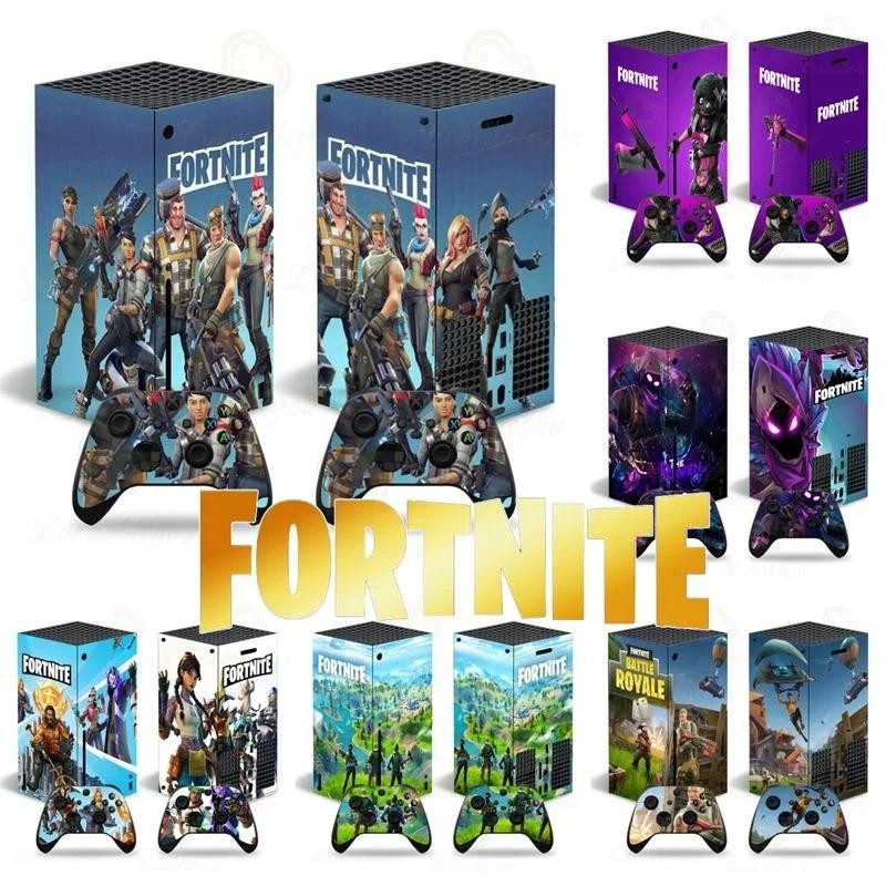Mea Team Leader Fortnite Battle Console Stickers for SONY XBOX Series X Full Body Color Skin Decals 