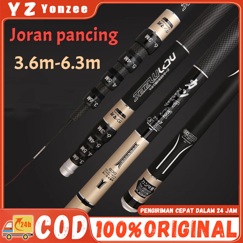 Joran Tegek Kagawa Batik Hantu Tua Joran 540 Carbon Medium Hard Pancing Tegek Pancing Ringan Kuat Ri