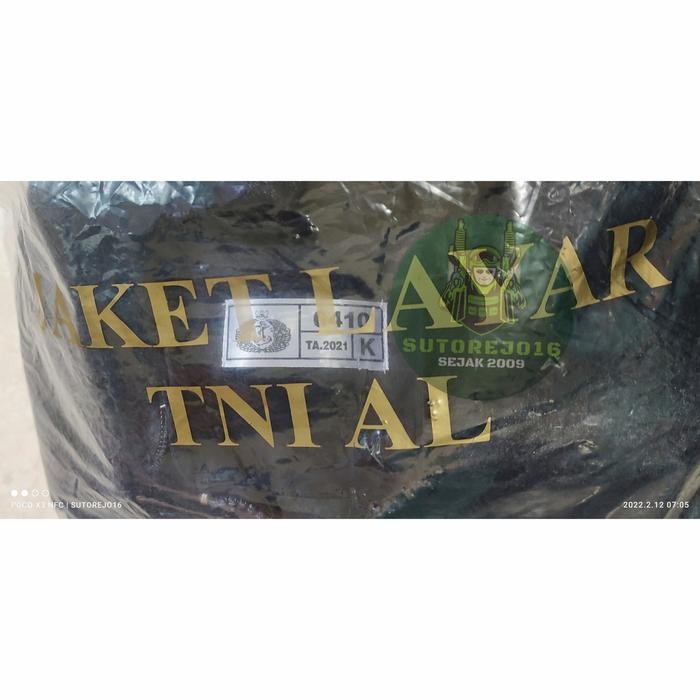 jaket layar asli tni al jaket bomber parasit original tni - K (kecil)
