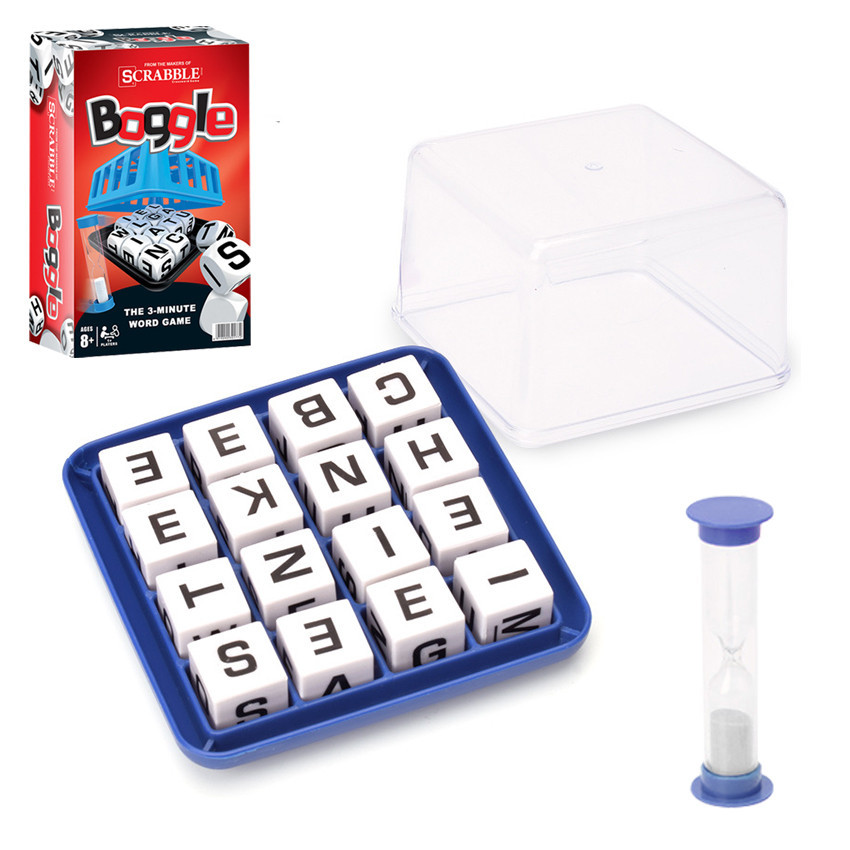 Boggle Game Classic Word Search Puzzle Edukasi Anak Dewasa Family Board Game Party Game Seru