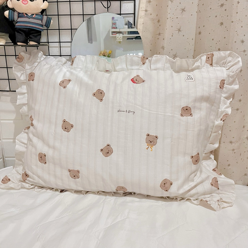 Sarung Bantal Katun Jepang Coquette Adem 50x70cm