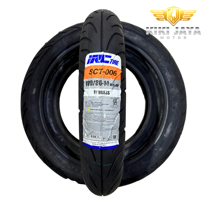 IRC SCT-006 100/80-14 TL Ban Tubles Motor Vario 150