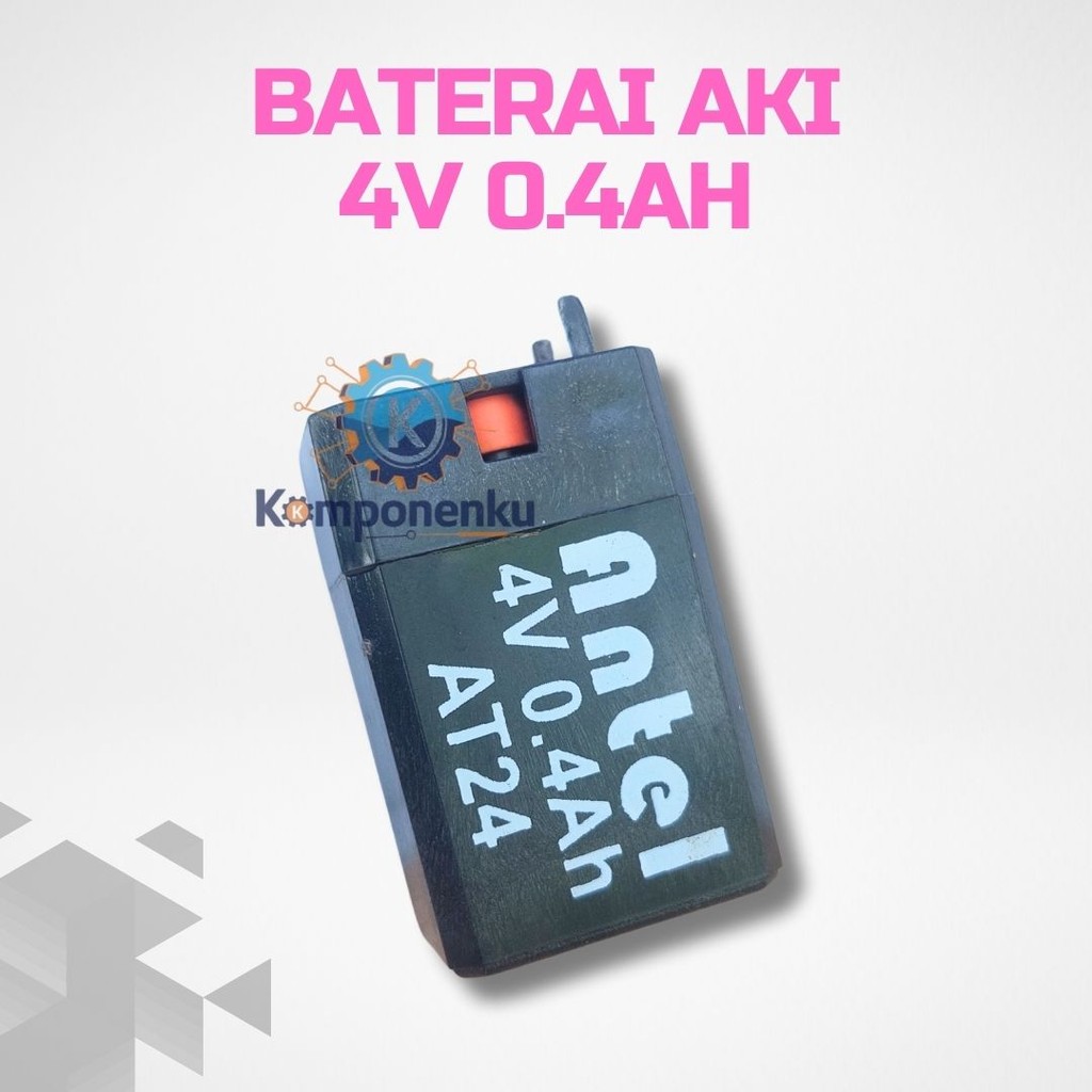 Baterai AKI Kering 4 Volt 400mAh 0.4Ah - Tahan Lama