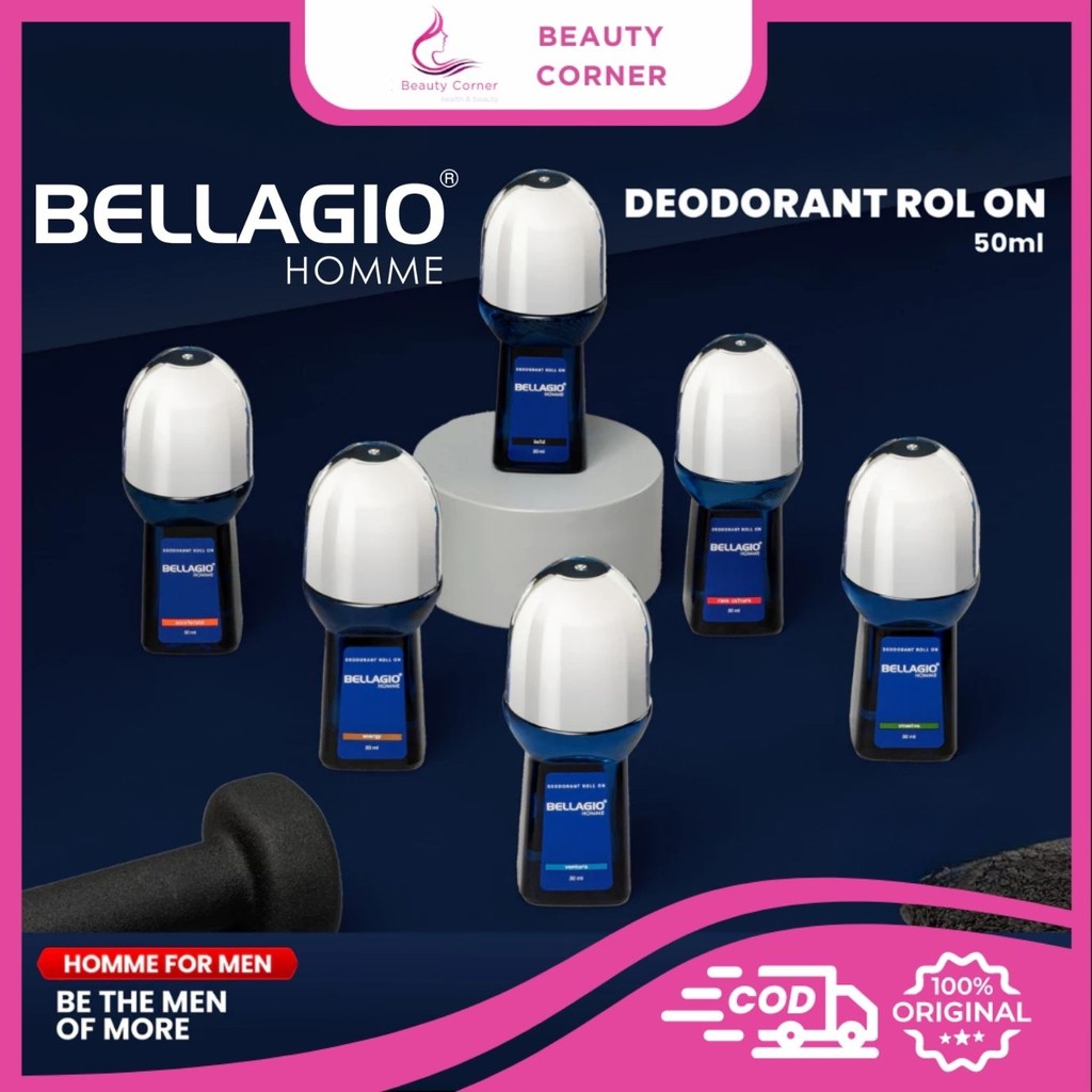 Bellagio Homme Deodorant Roll On For Men - 50ml
