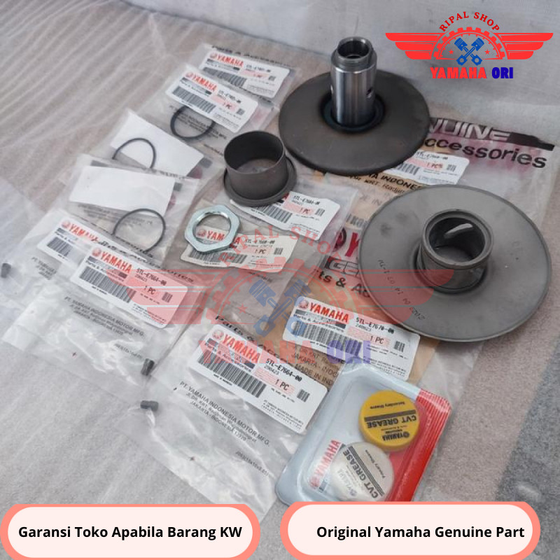 1 SET PULLY ASSY BELAKANG MIO SPORTY SMILE ORIGINAL ORI YAMAHA