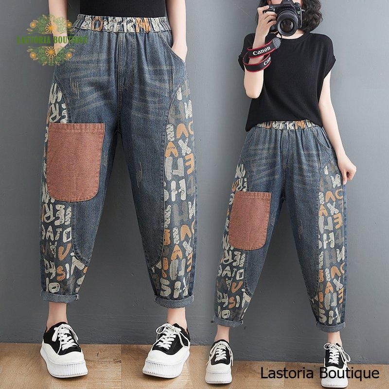 LC414 Celana Jeans Premium Fashion Vintage Style Terbaru Lastoria Boutique