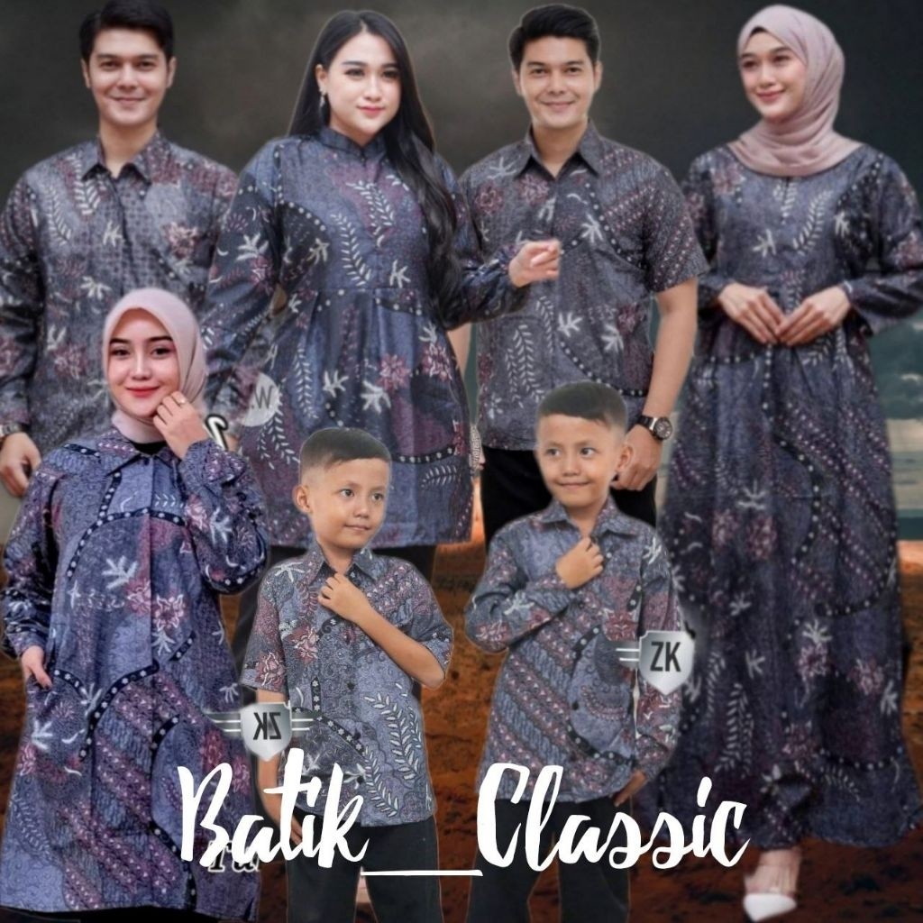 NEW Motif BARON || BATIK KELUARGA AYAH IBU DAN ANAK LAKI || BATIK SET PAKAIAN KELUARGA || KEMEJA ANA