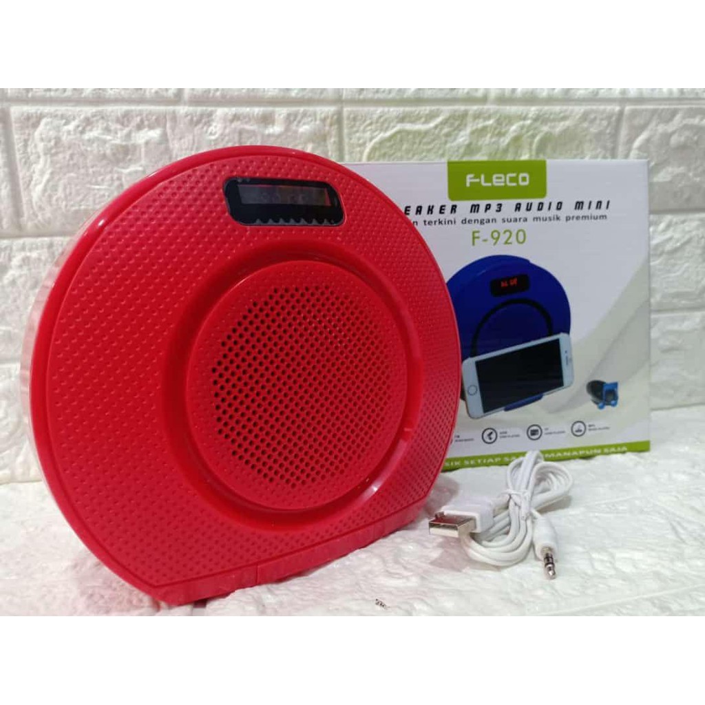 FLECO BAYAR DITEMPAT - Speaker Bluetooth Fleco F 920 Speaker Portable Bluetooth F-920 Speaker USB Me