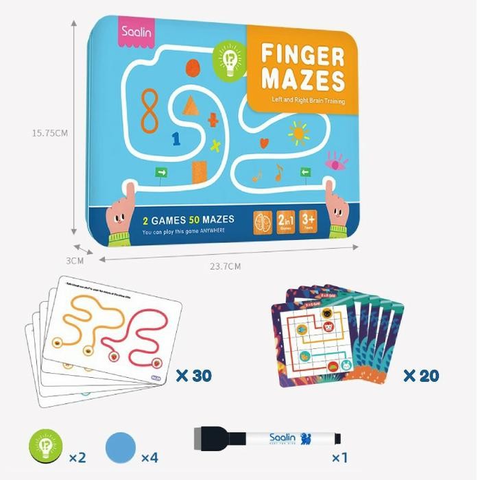 saalin finger maze left right brain exercises mainan edukasi anak by Summerstore id