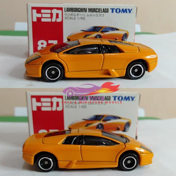 Diecast Lamborghini Murcielago Orange By Tomica Tomy Biru ANS99