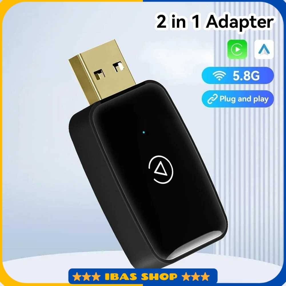 Wireless CarPlay Adapter USB Dongle Android Auto Bluetooth 5.0 - PS-U2