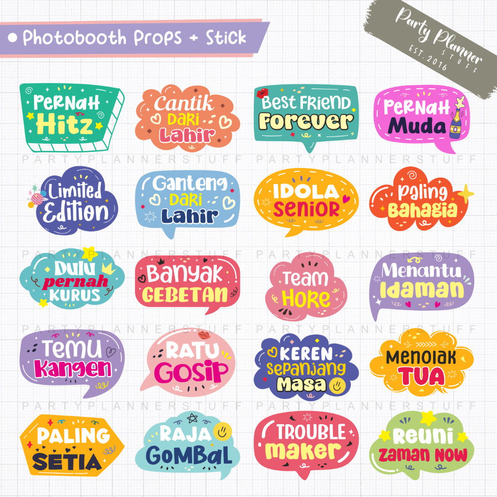 Fun props reuni sekolah photo props tahun baru acara reuni aksesoris foto natal dan tahun baru stik 