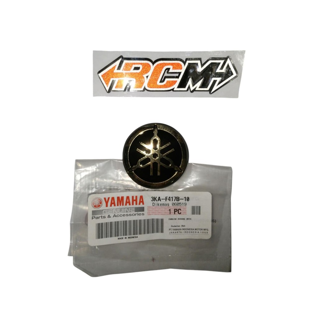 3KA-F417B-10 EMBLEM GARPUTALA TANGKI TENGKI TANK LOGO YAMAHA RXKING RX KING RX-KING RXK RX-K ORI ORI