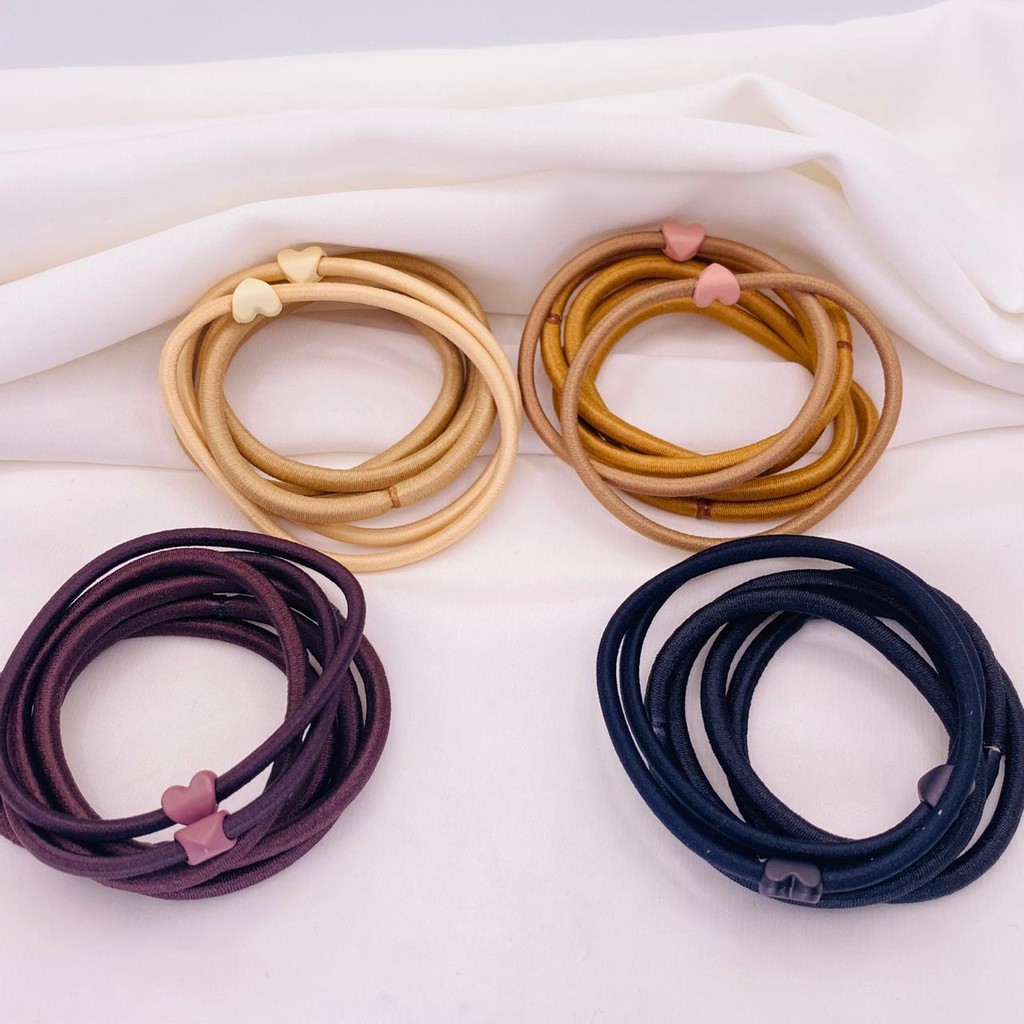 Azza Grosir - Ikat Rambut Karet Elastis Premium Polos