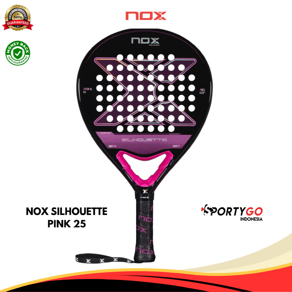 Padel Racket NOX Silhouette Pink 25 | Raket Padel NOX