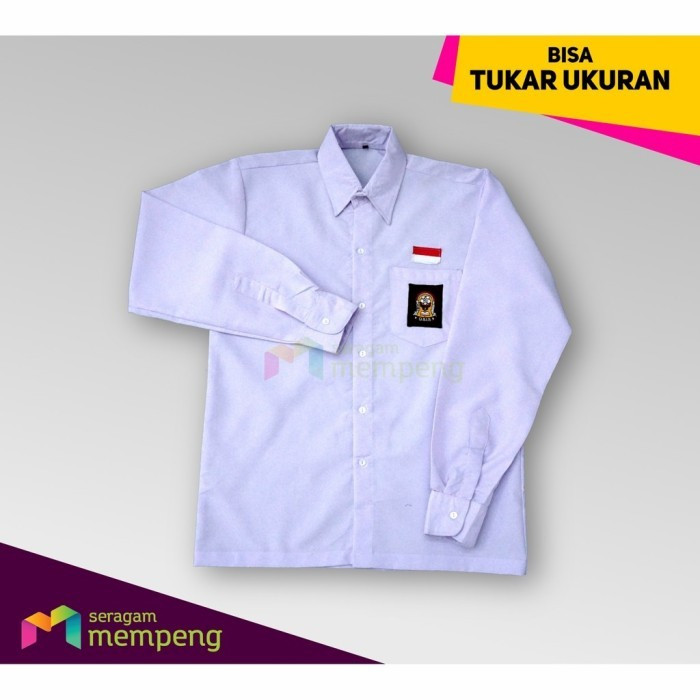 baju seragam Sekolah SMA baju putih lengan panjang SMA seragam sekolah SMA