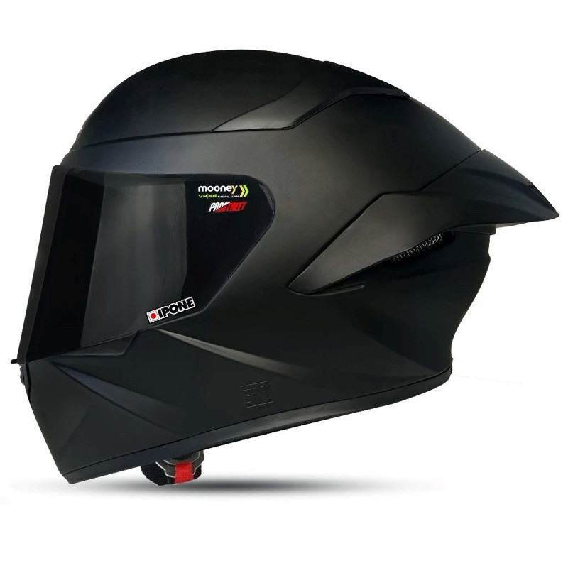 Helm Full Face MLA Crypton Solid kaca Hitam Helm full face terbaru MLA ttc polos MLA TTC dewasa SNI