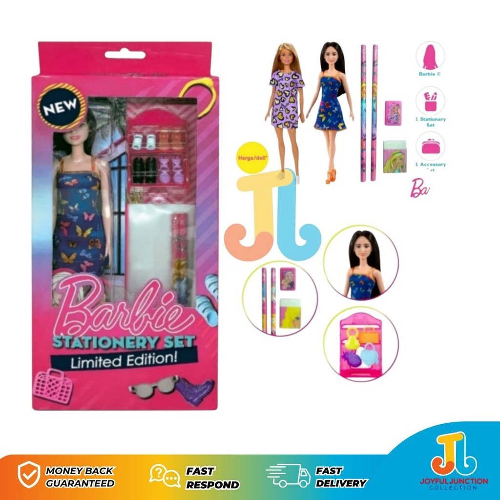 Boneka Barbie Stationery Set Limited Edition - Boneka Barbie
