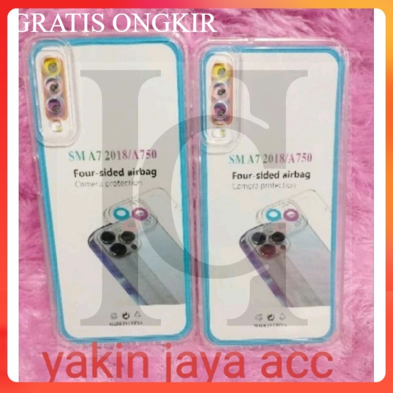 COD+GRATIS CASE BENING SAMSUNG A7 2018 SOFT CASE CASING CLEAR TRANSPARAN PELINDUNG BELAKANG HP+CAMER