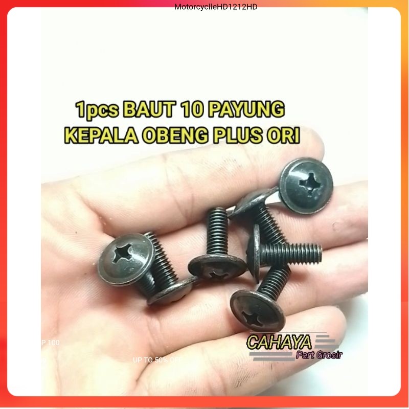 1pcs BAUT 10 PAYUNG  KEPALA OBENG PLUS ORI BAUT BODI Co