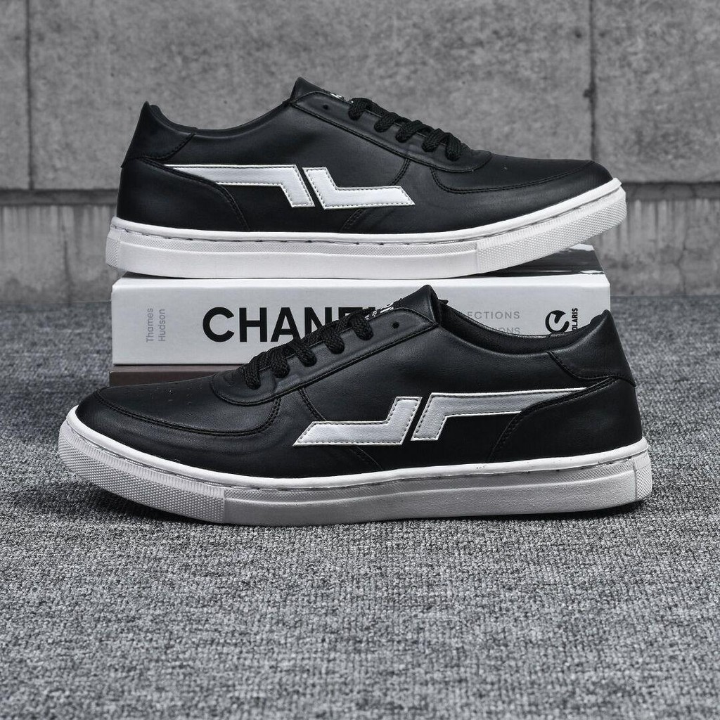 ARF Phoenix Black White Sepatu Sneakers Hitam Putih Casual Pria Wanita Distro Kasual Shoes sepatu se