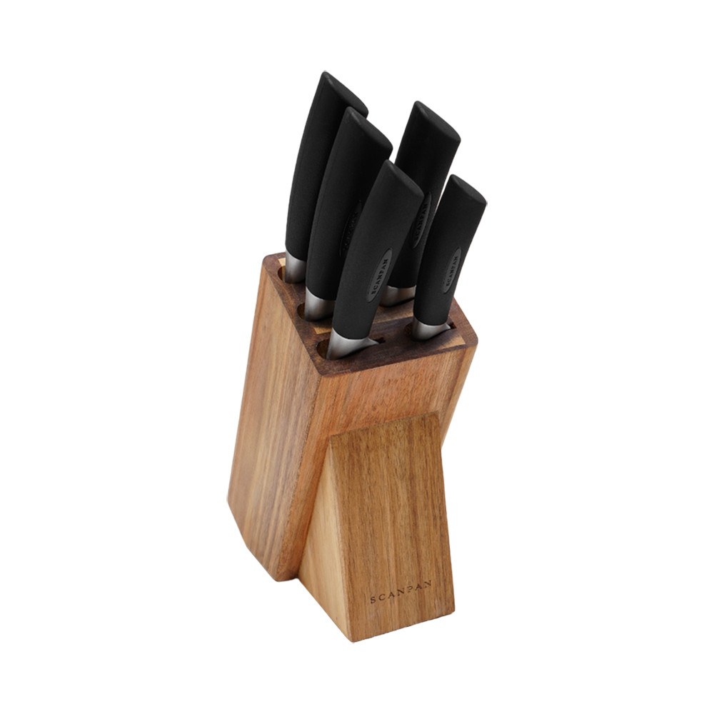 Informa Scanpan Sax Set 6 Pcs Pisau Dapur Dengan Block Penyimpanan Multifunctional Cooking Knife Ala