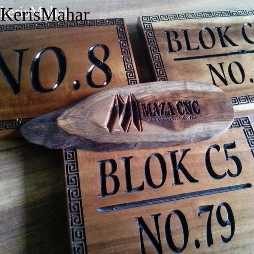 Nomer/nomor Rumah Kayu Ukir murah