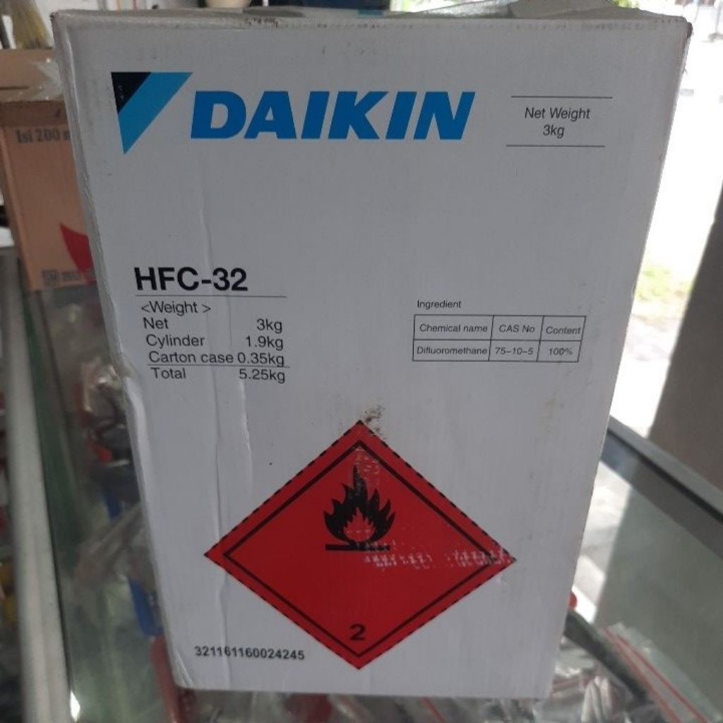 TERLARIS R32 Freon DAIKIN HFC-32 ORIGINAL DAIKIN 3KG SEGEL ASLI